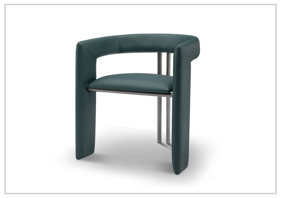 Purezza Accent Chair | Slate Gray Leather | Klaussner - SOFABED