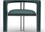 Purezza Accent Chair | Slate Gray Leather | Klaussner - SOFABED