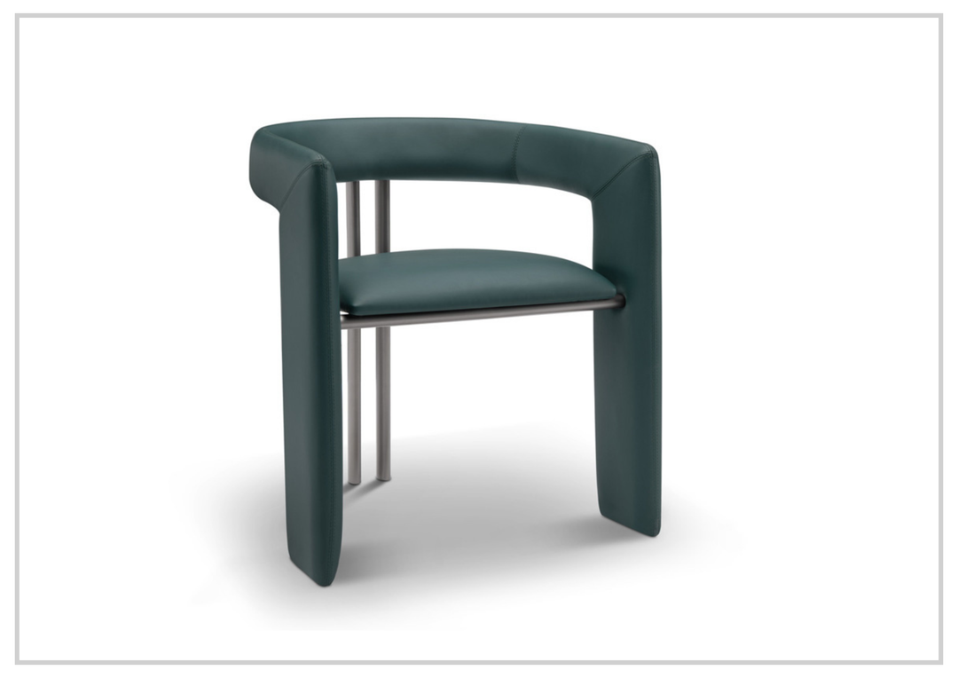 Purezza Accent Chair | Slate Gray Leather | Klaussner - SOFABED