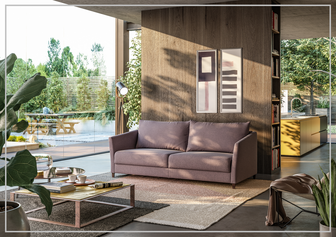 Luonto Erika Fabric Sofa Sleeper With Nest Mechanism-SOFABED