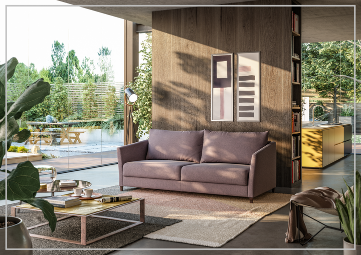 Luonto Erika Fabric Sofa Sleeper With Nest Mechanism-SOFABED