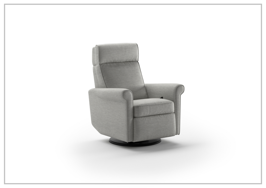 Rolled Fabric Power Recliner Chair with Adjustable Headrest