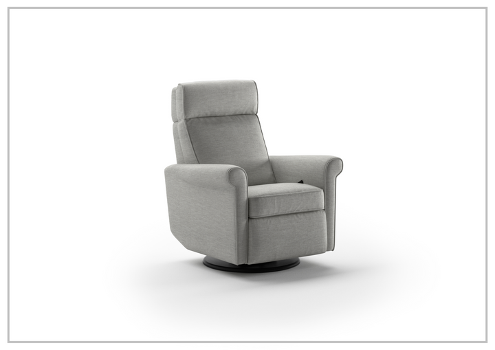 Luonto Rolled Fabric Power Recliner Chair with Adjustable Headrest-SOFABED