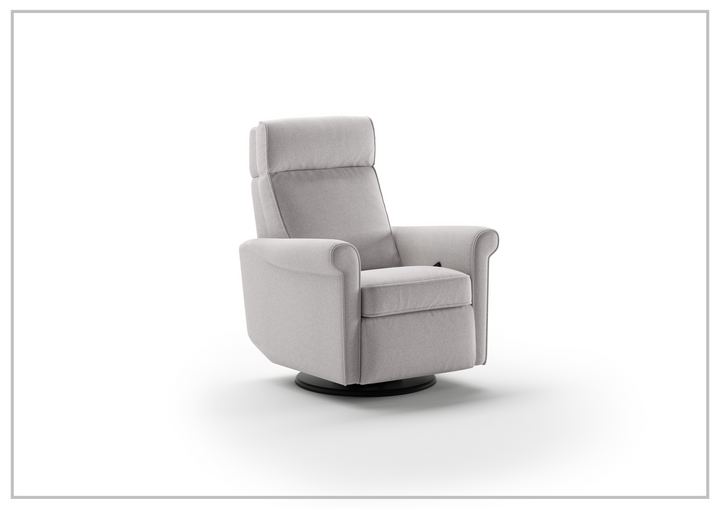 Luonto Rolled Fabric Power Recliner Chair with Adjustable Headrest-SOFABED