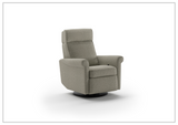 Luonto Rolled Fabric Power Recliner Chair with Adjustable Headrest-SOFABED