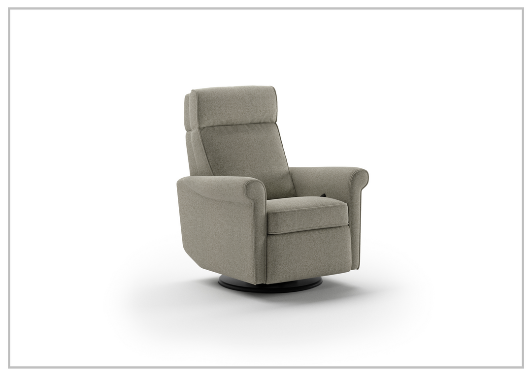 Rolled Fabric Power Recliner Chair with Adjustable Headrest