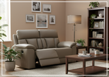 Klaussner Radioso Manual Reclining Leather Living Room Set