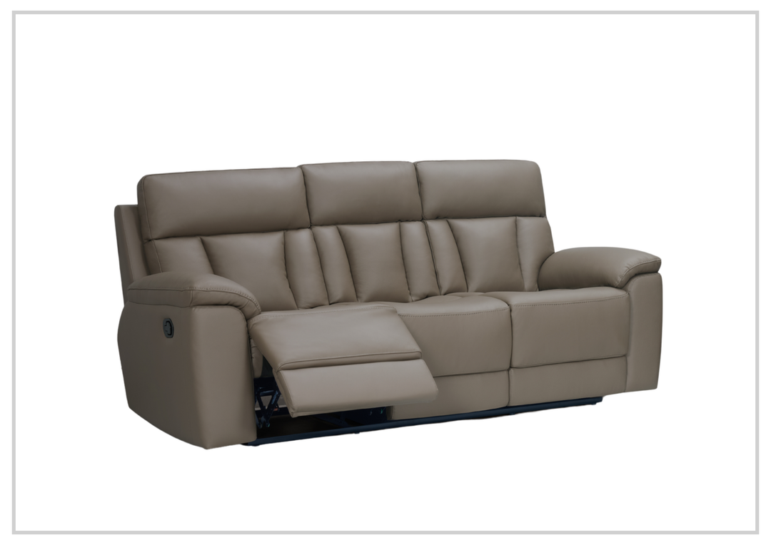 Klaussner Radioso Manual Reclining Leather Living Room Set