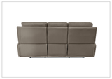 Klaussner Radioso Manual Reclining Leather Living Room Set