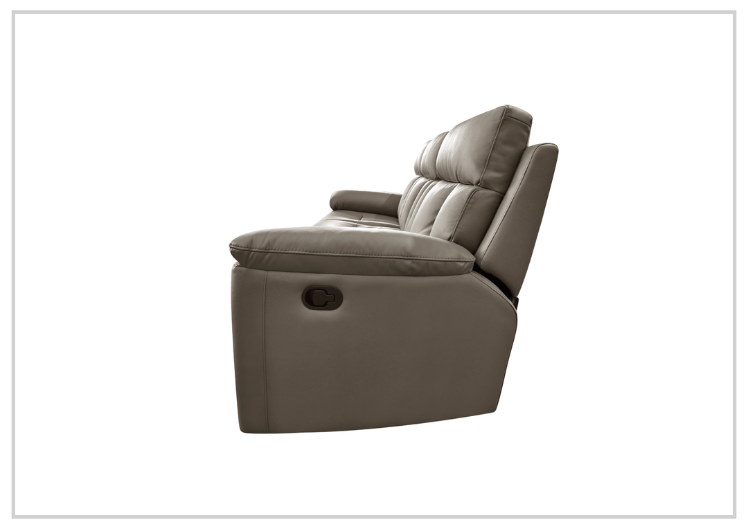 Klaussner Radioso Manual Reclining Leather Living Room Set