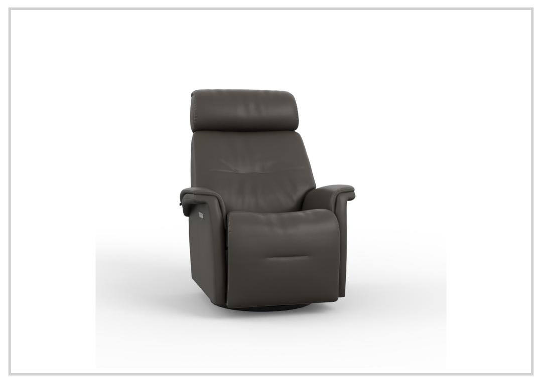 Fjords Rome Leather Power Recliner with Motorized Controls