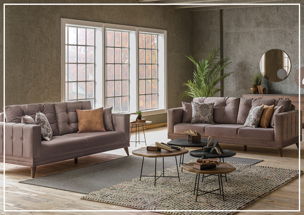 Rosa Sofa Bed with Back Bending Makasli Bed Mechanism