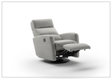 Sloped Fabric Power Recliner Chair in Power and Manual Options-SOFABED