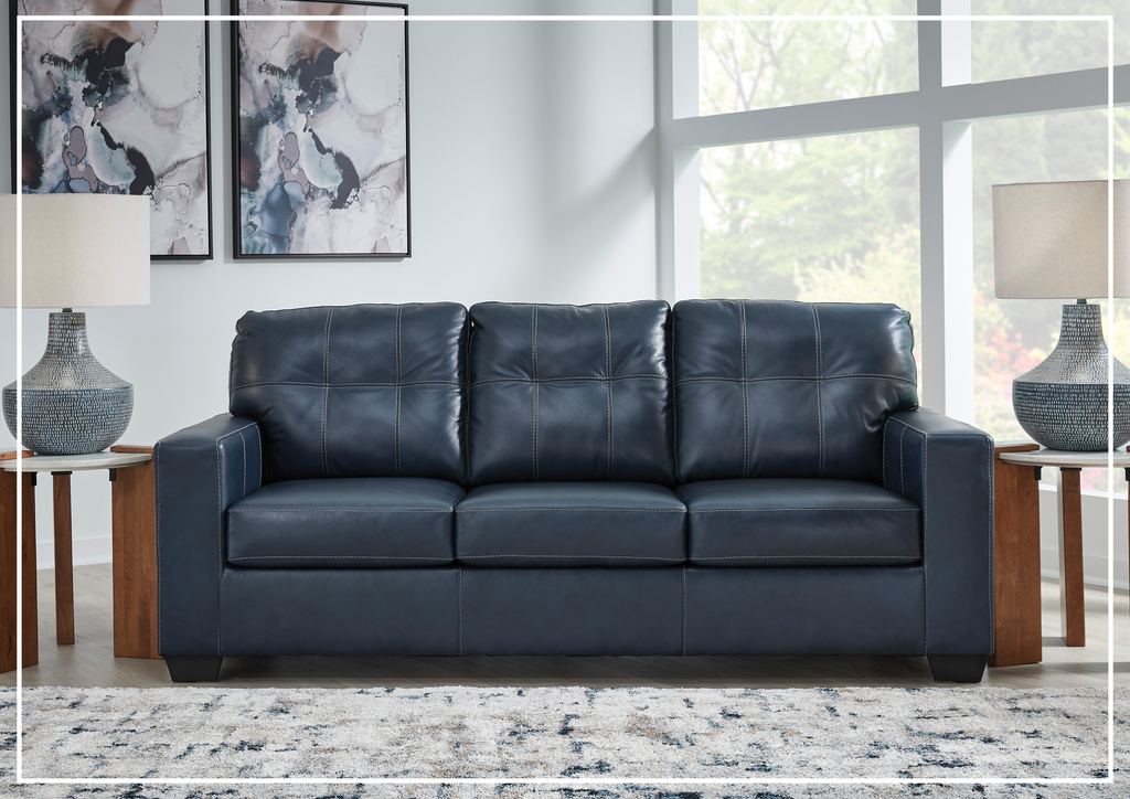 Gio Italia  Salvatore 3-Seater Queen Leather Sofa Sleeper