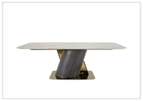 Klaussner Savona Dining Table With Beige Marble Finish - SOFABED