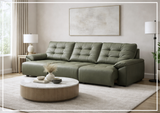 Skype leather | Sectional Sofa | Power Sliding Seats | Klaussner - SOFABED
