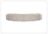 Bernhardt Soleil Fabric Sectional Sofa With Box Edge Pillows