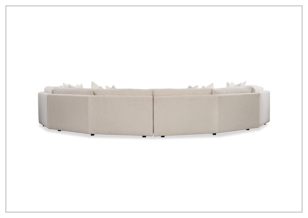 Bernhardt Soleil Fabric Sectional Sofa With Box Edge Pillows