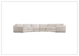 Bernhardt Soleil Fabric Sectional Sofa With Box Edge Pillows