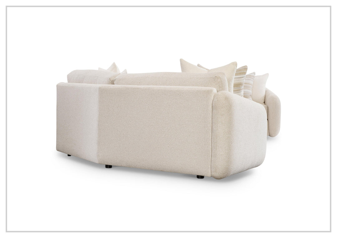 Bernhardt Soleil Fabric Sectional Sofa With Box Edge Pillows