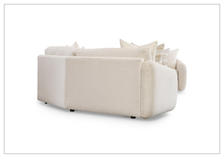 Bernhardt Soleil Fabric Sectional Sofa With Box Edge Pillows