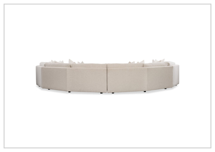 Bernhardt Soleil Fabric Sectional Sofa With Box Edge Pillows