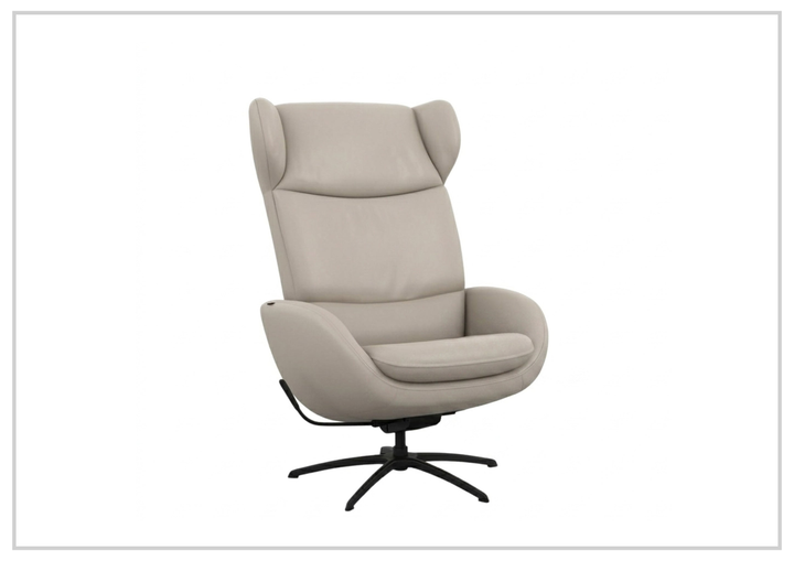 Fjords Stella Recliner Chair and Ottoman With Rocking Glide Swivel Base