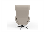 Fjords Stella Recliner Chair and Ottoman With Rocking Glide Swivel Base