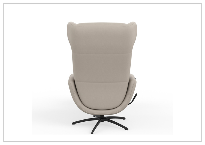 Fjords Stella Recliner Chair and Ottoman With Rocking Glide Swivel Base