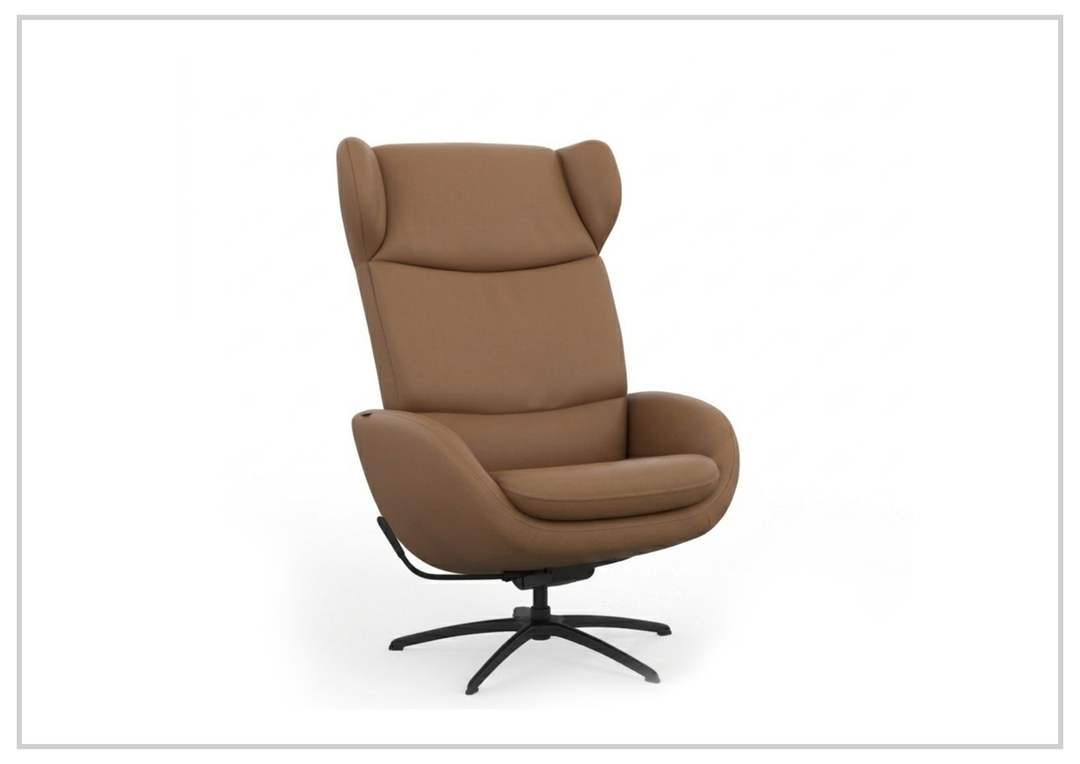 Fjords Stella Recliner Chair and Ottoman With Rocking Glide Swivel Base
