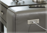 Gio Italia Titan 3-Seater Dual Power Leather Reclining Sofa