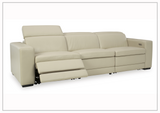 Gio Italia Titan 3-Seater Dual Power Leather Reclining Sofa