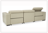 Gio Italia Titan 3-Seater Dual Power Leather Reclining Sofa