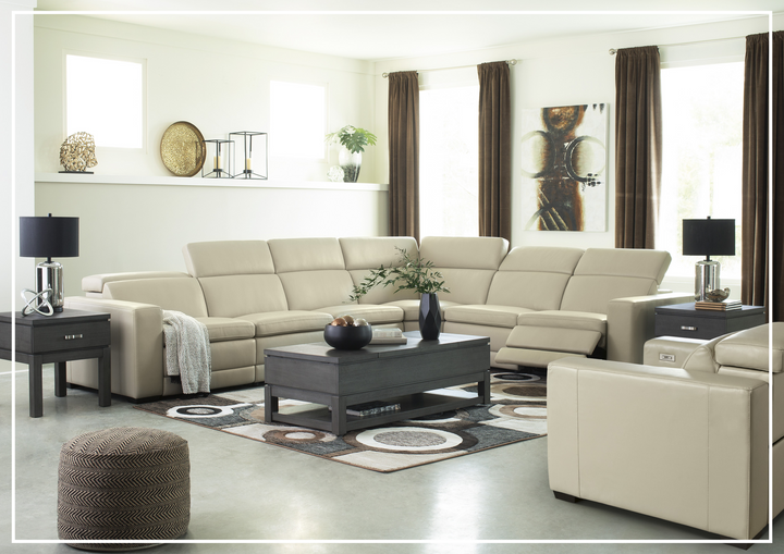 Gio Italia Titan 5-Seater Power Reclining Sectional