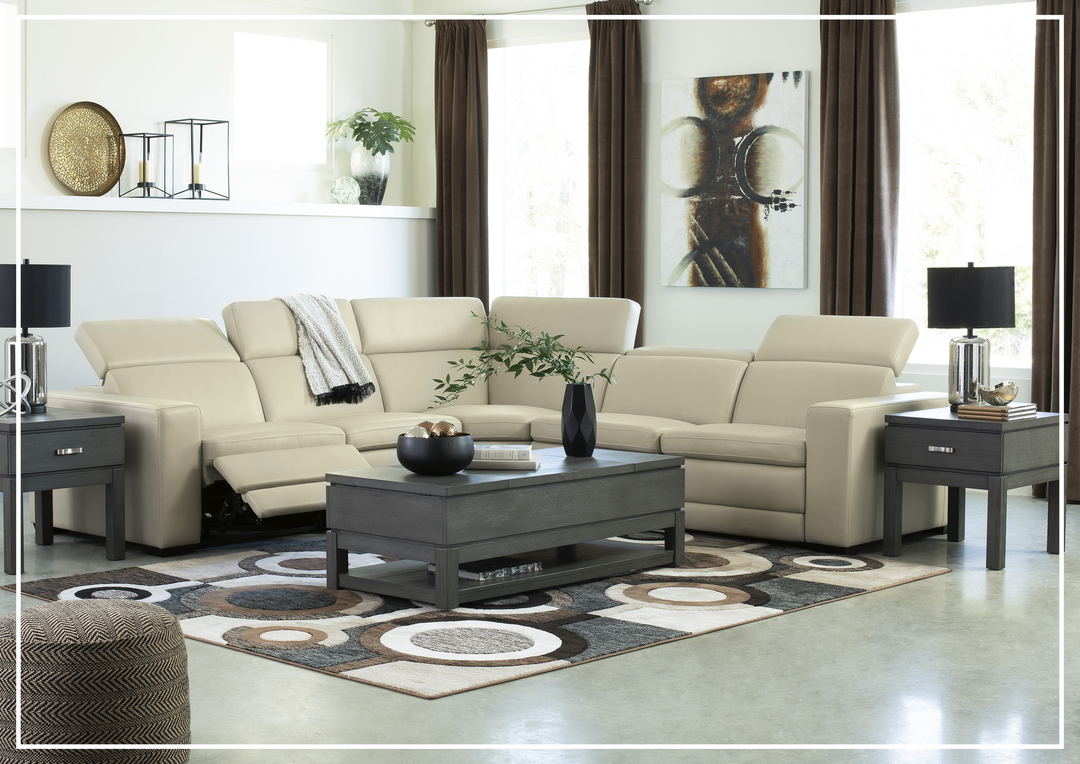 Titan 5-Seater Power Reclining Sectional in Two Colors