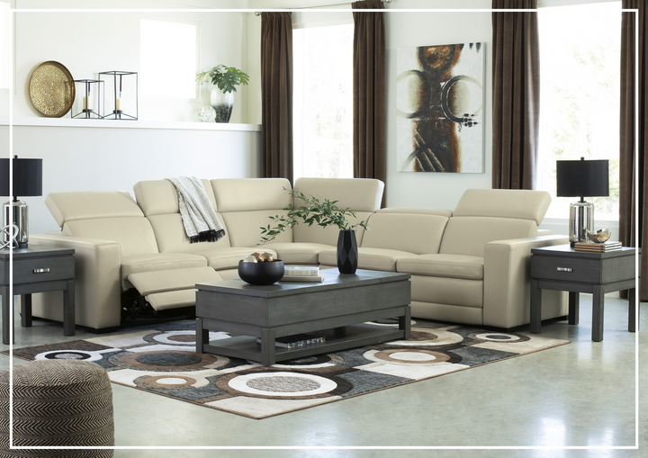 Gio Italia Titan 5-Seater Power Reclining Sectional
