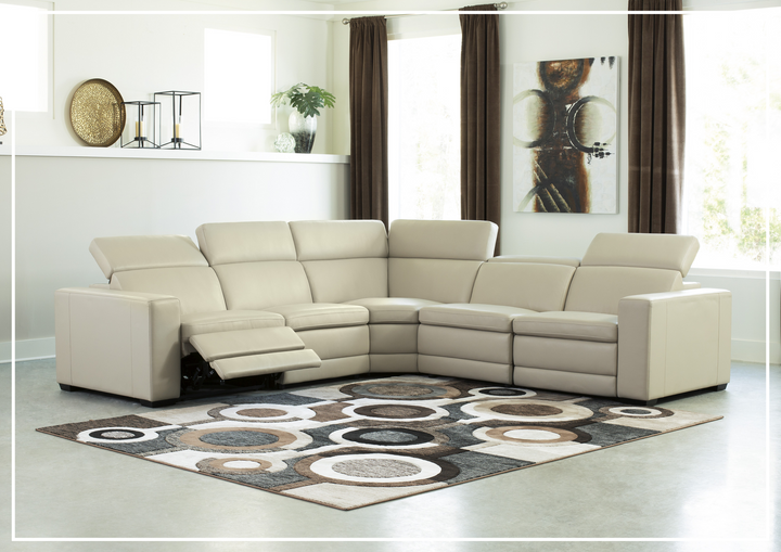 Gio Italia Titan 5-Seater Power Reclining Sectional