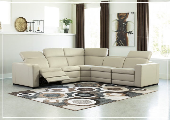 Titan 5-Seater Power Reclining Sectional in Two Colors