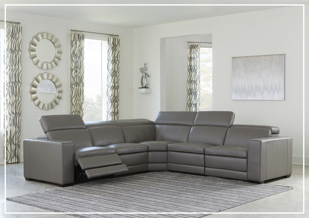 Gio Italia Titan 5-Seater Power Reclining Sectional