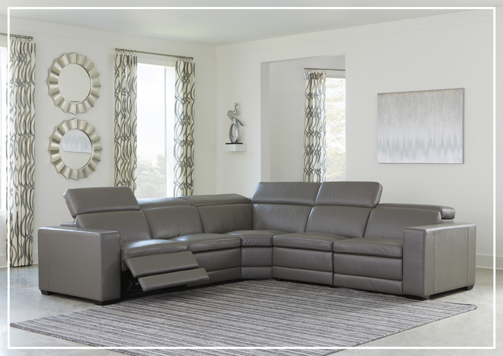 Titan 5-Seater Power Reclining Sectional in Two Colors