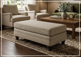 Bernhardt Tarleton Fabric Ottoman