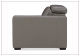 Titan 2-Seater Dual Power Leather Reclining Loveseat in two colors