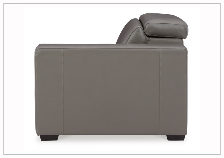Titan 2-Seater Dual Power Leather Reclining Loveseat in two colors