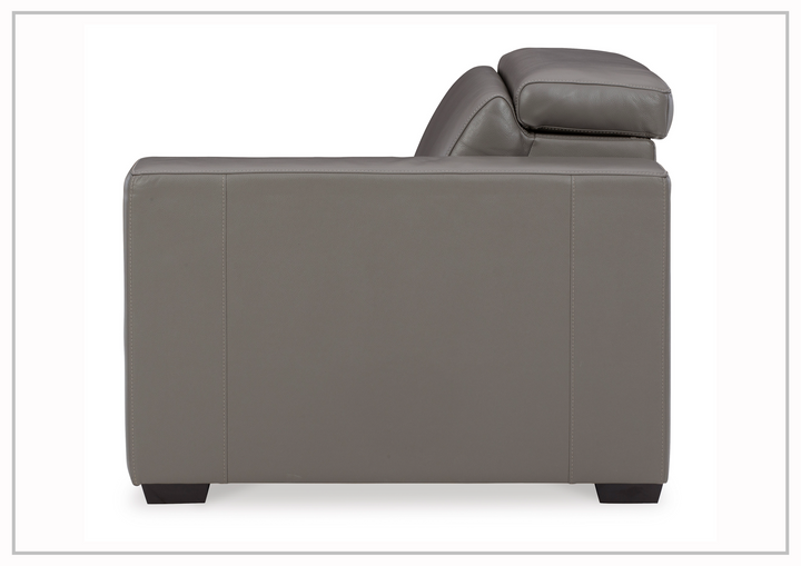 Gio Italia Titan 2-Seater Dual Power Leather Reclining Loveseat