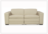 Gio Italia Titan 2-Seater Dual Power Leather Reclining Loveseat