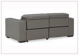 Gio Italia Titan 2-Seater Dual Power Leather Reclining Loveseat