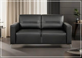 Tucson Light Gray Leather Queen Sleeper Sofa