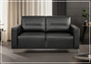 Tucson Light Gray Leather Queen Sleeper Sofa