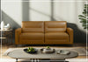 Tucson Light Gray Leather Queen Sleeper Sofa