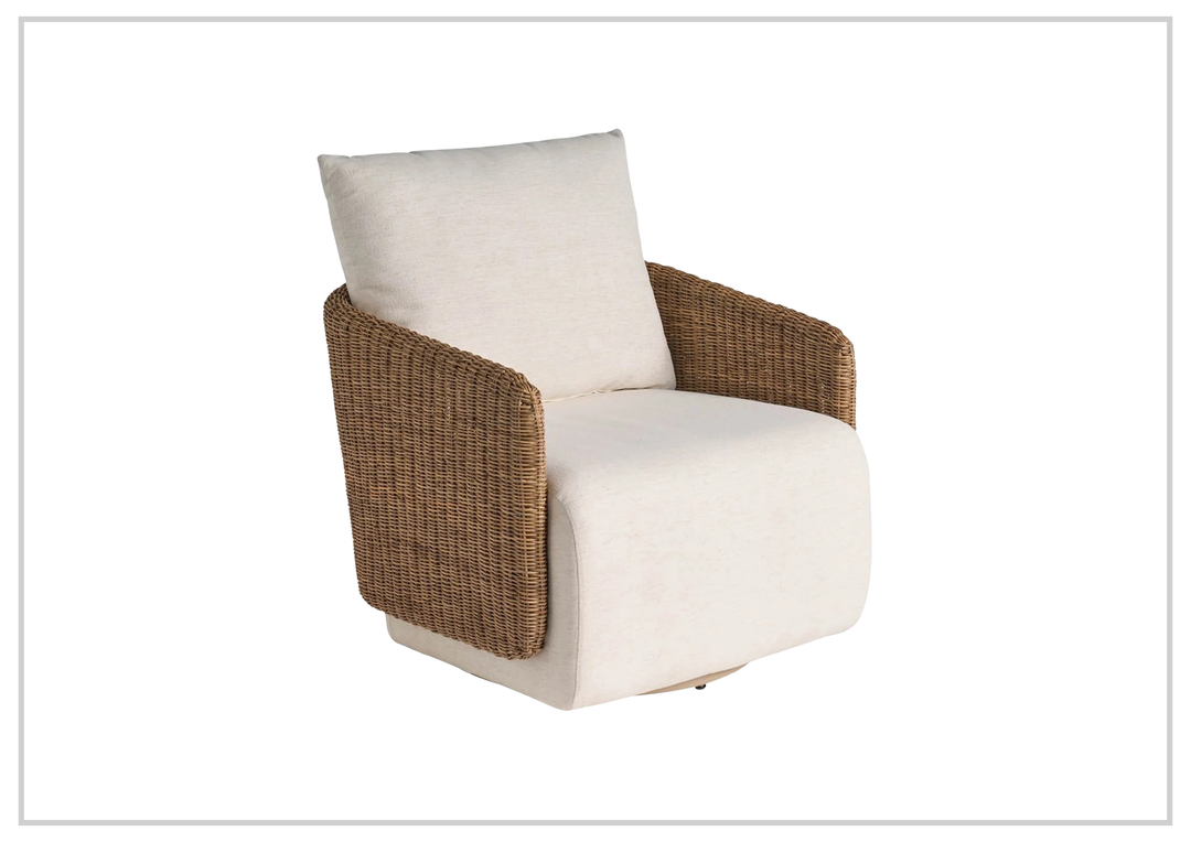 Universal Furniture Enzo Fabric Beige Swivel Chair-SofaBed